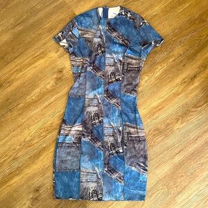 Privy satin-y form-fitting mini dress